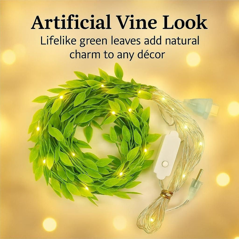 Artificial Leaf Curtain LED String Light Pack of 1 (10 Strings)
